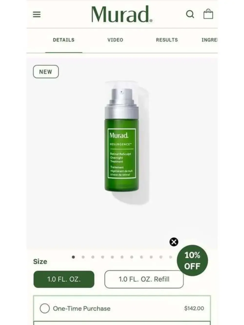 Murad Retinal Resculpt Overnight Treatment
